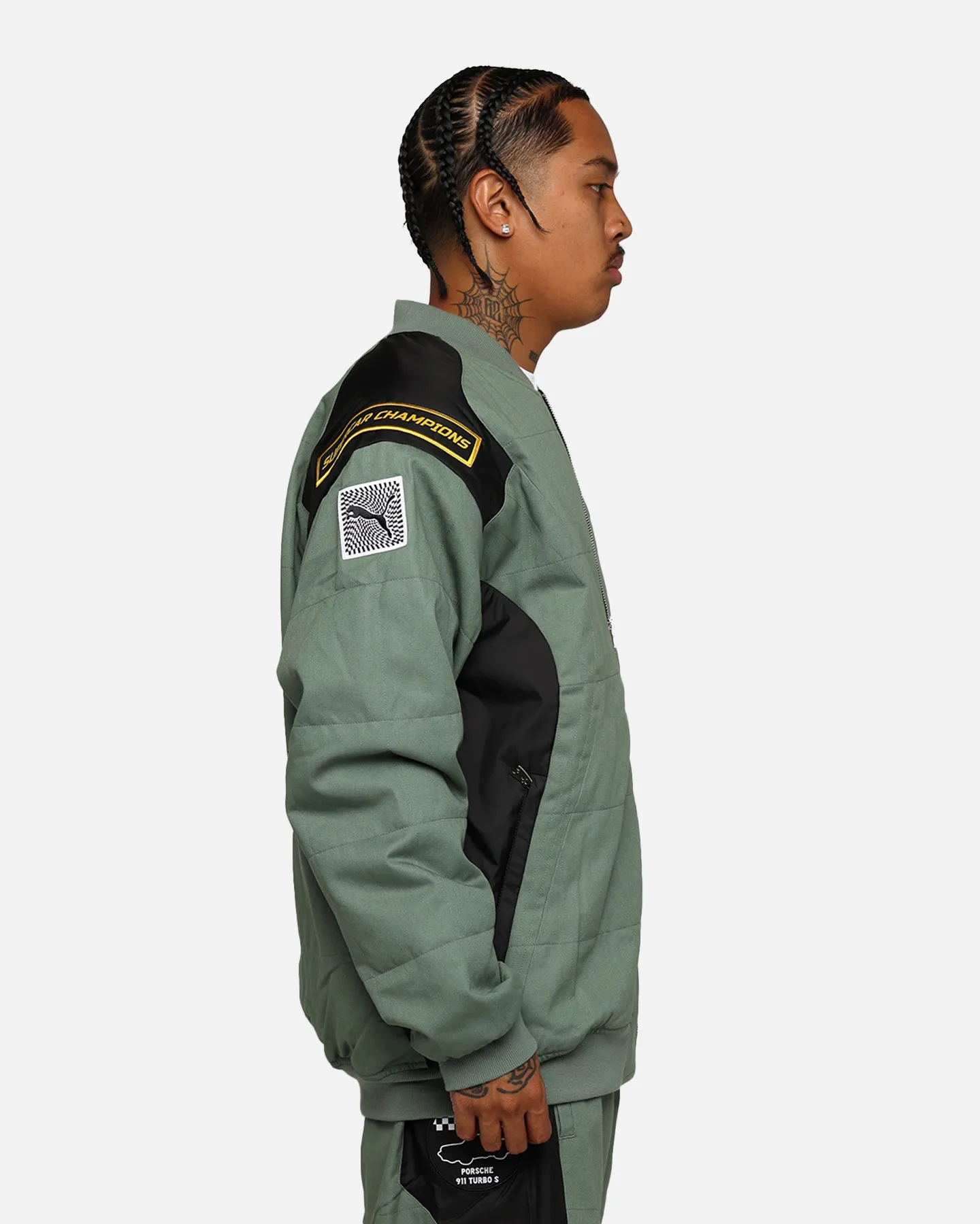 Puma X Porsche Legacy Garage Crew Jacket Eucalyptus