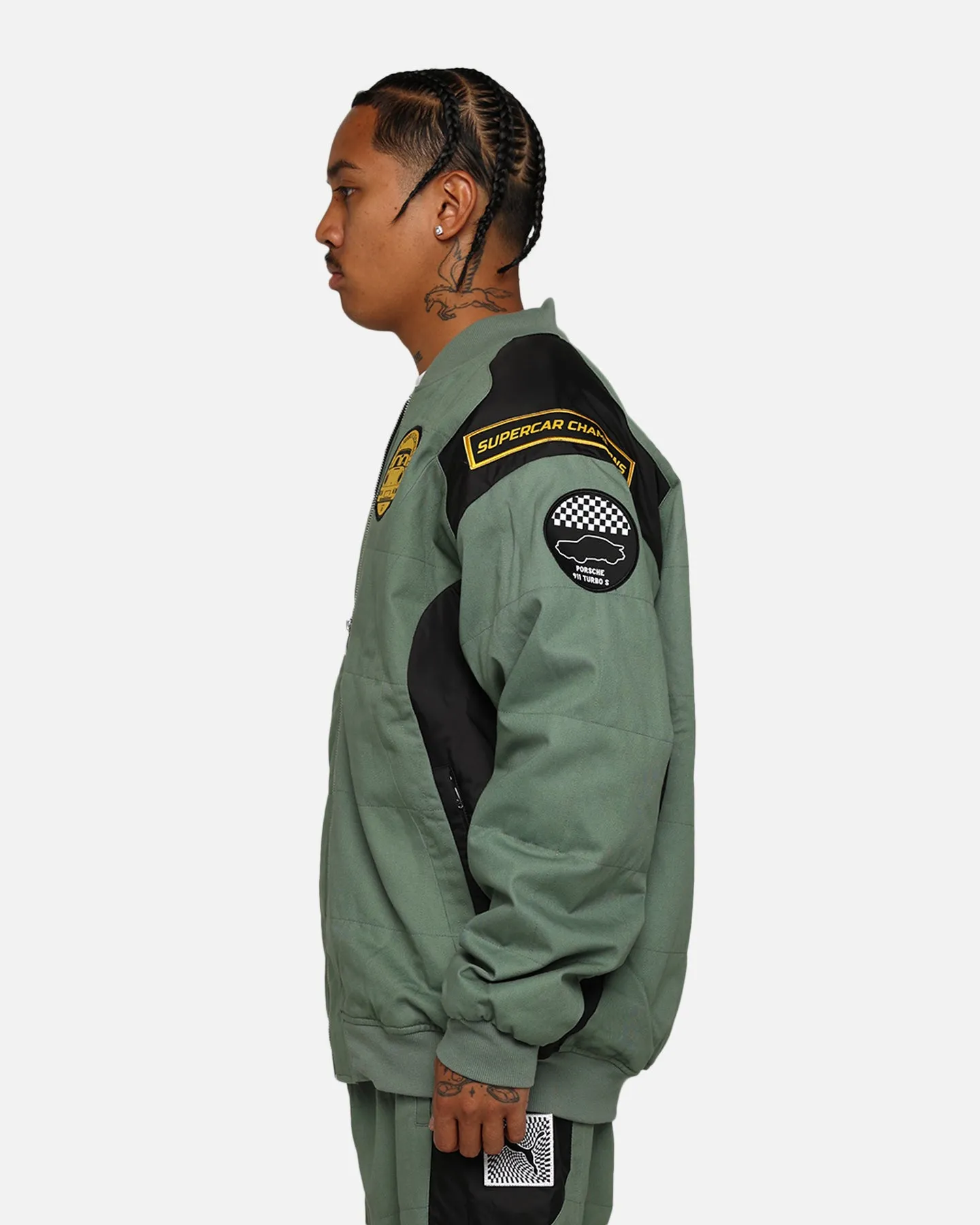 Puma X Porsche Legacy Garage Crew Jacket Eucalyptus