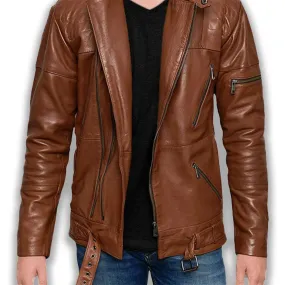 Quilted Motorcycle Leather Jacket