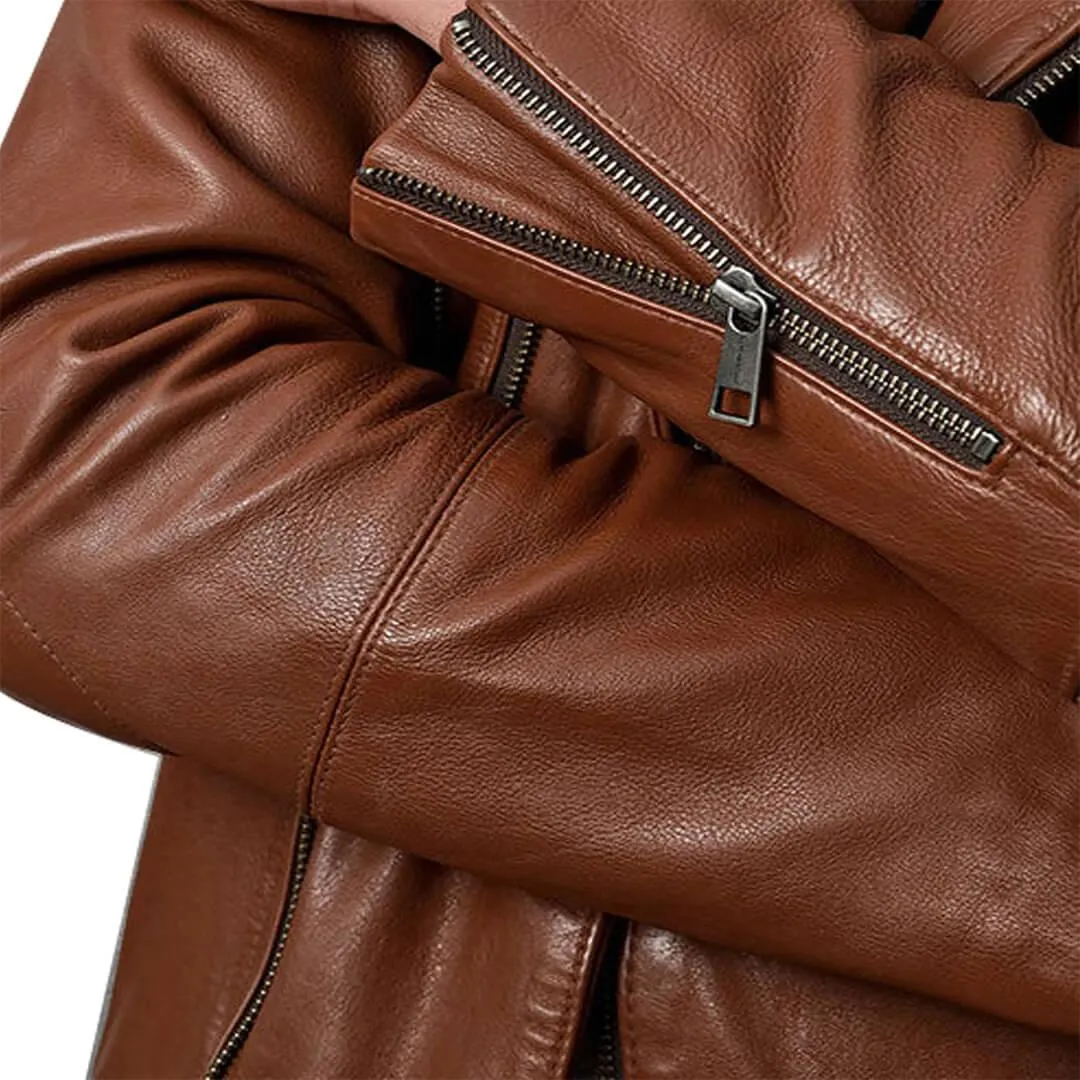 Quilted Motorcycle Leather Jacket