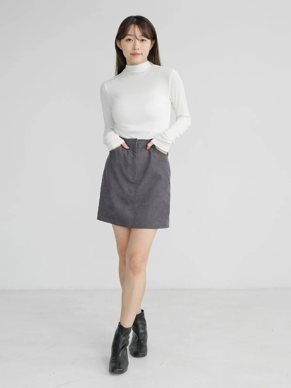 Raven Corduroy Mini Skirt*