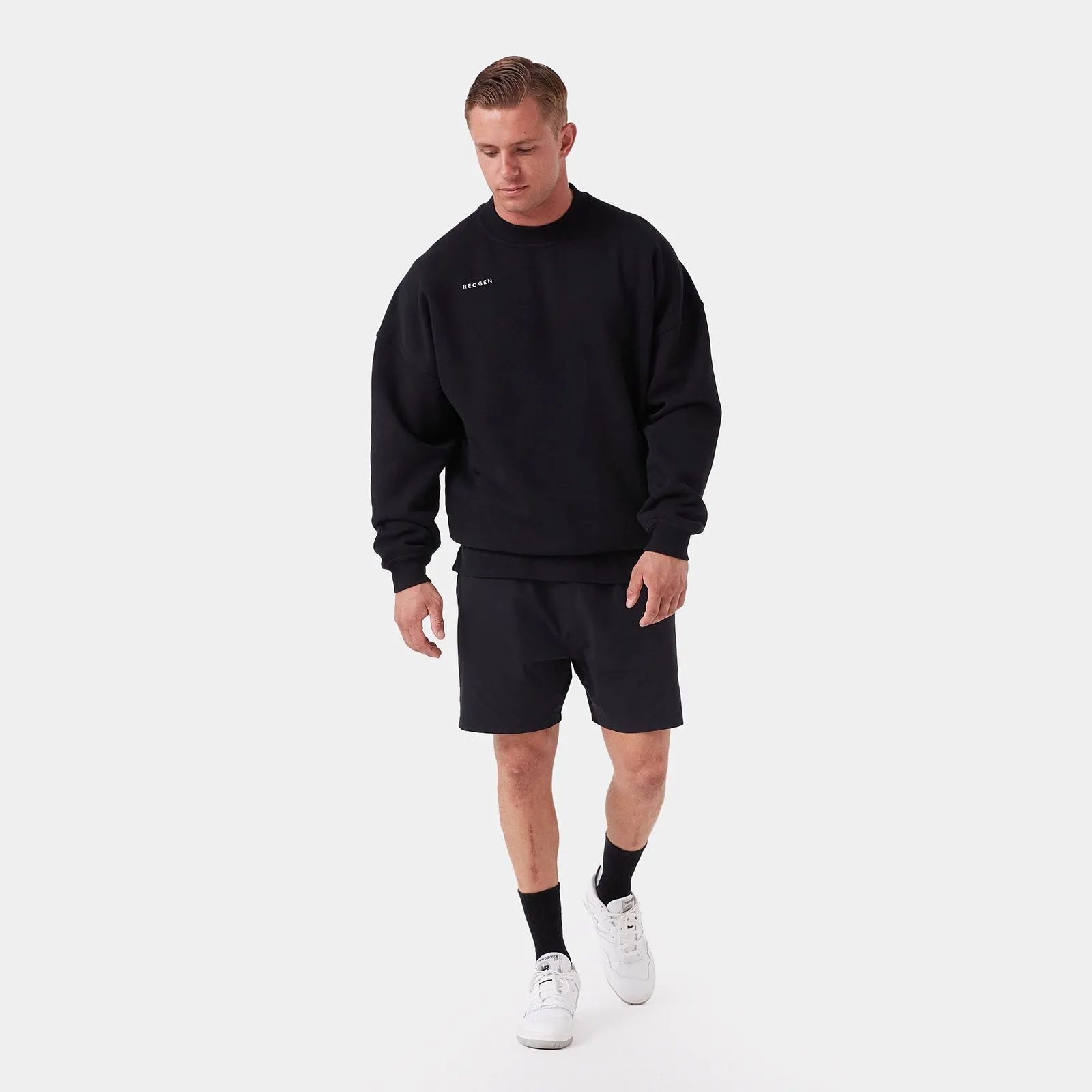 REC GEN - Mass Fleece Crew Black