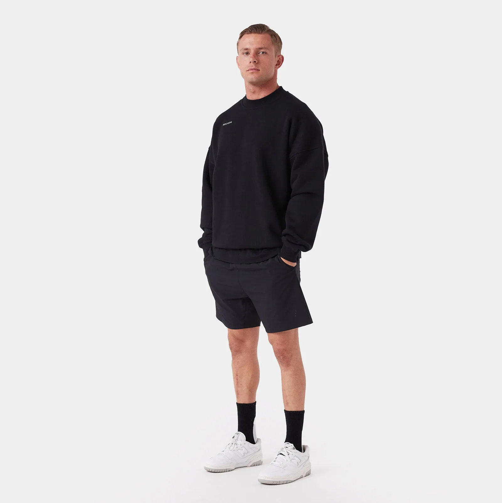 REC GEN - Mass Fleece Crew Black