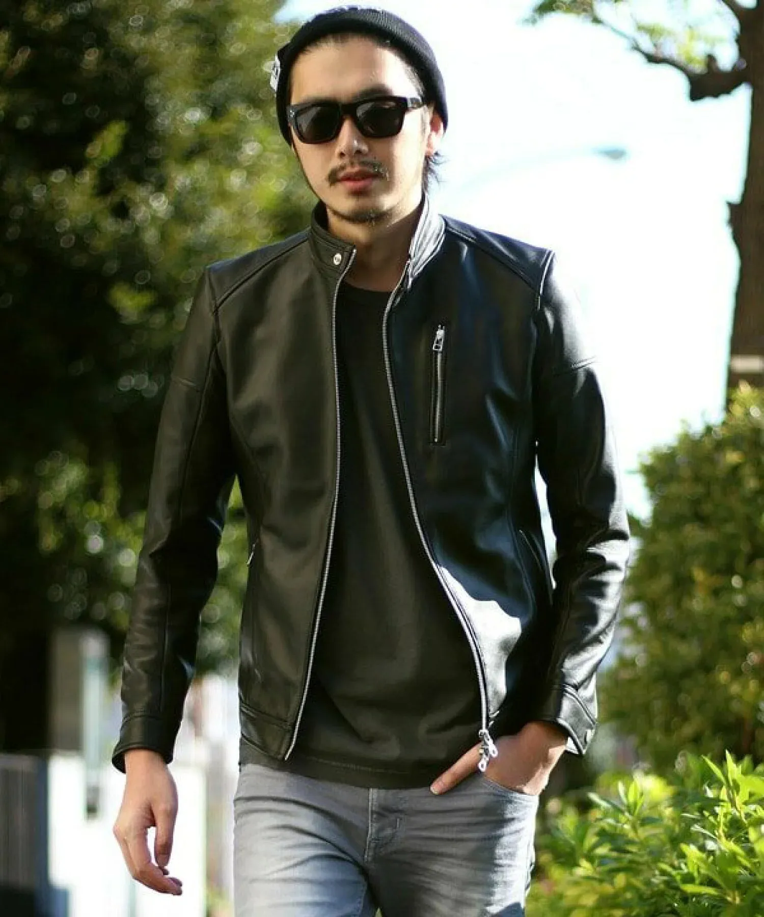 Rider Leather Jacket Men's