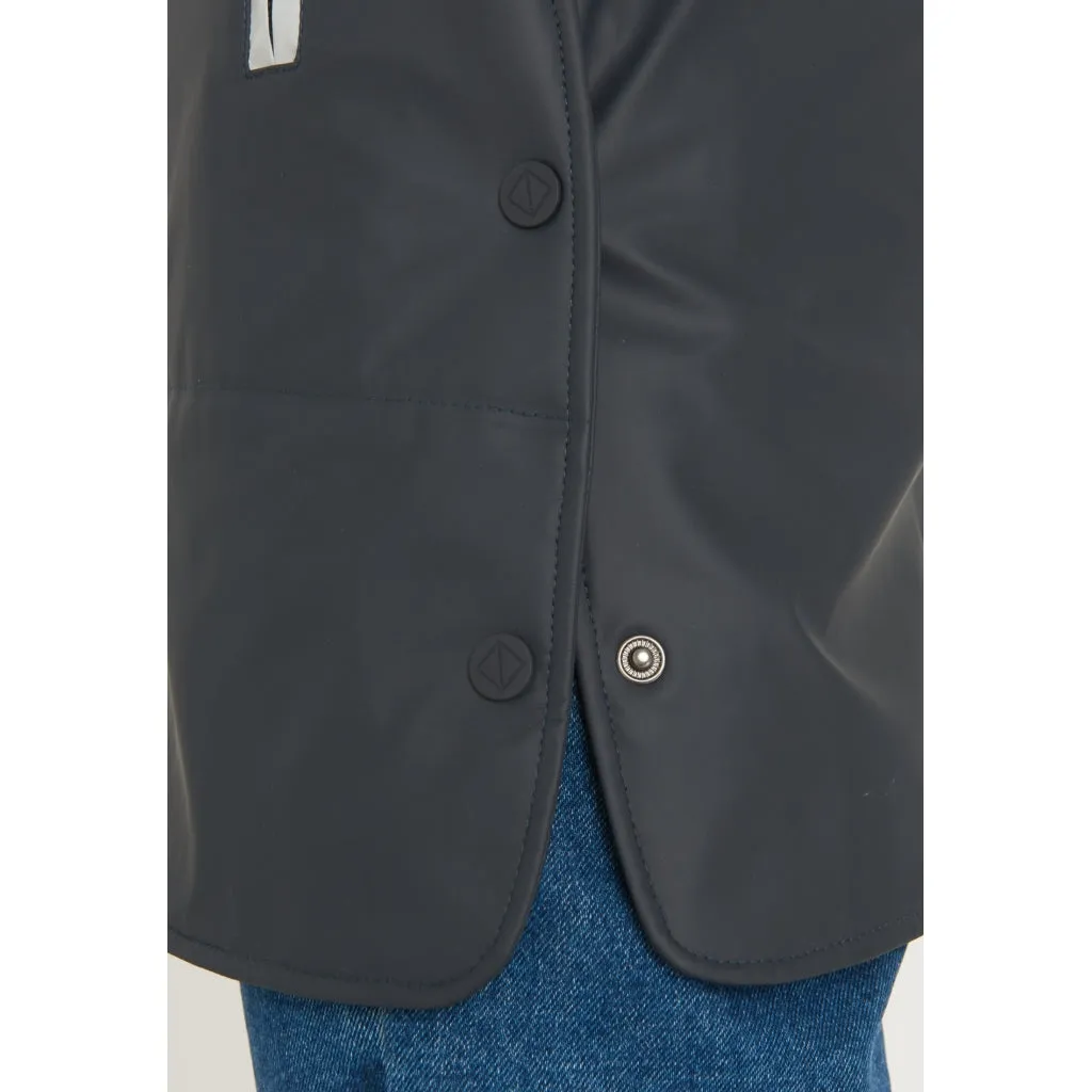 Silla PU Jacket - Navy