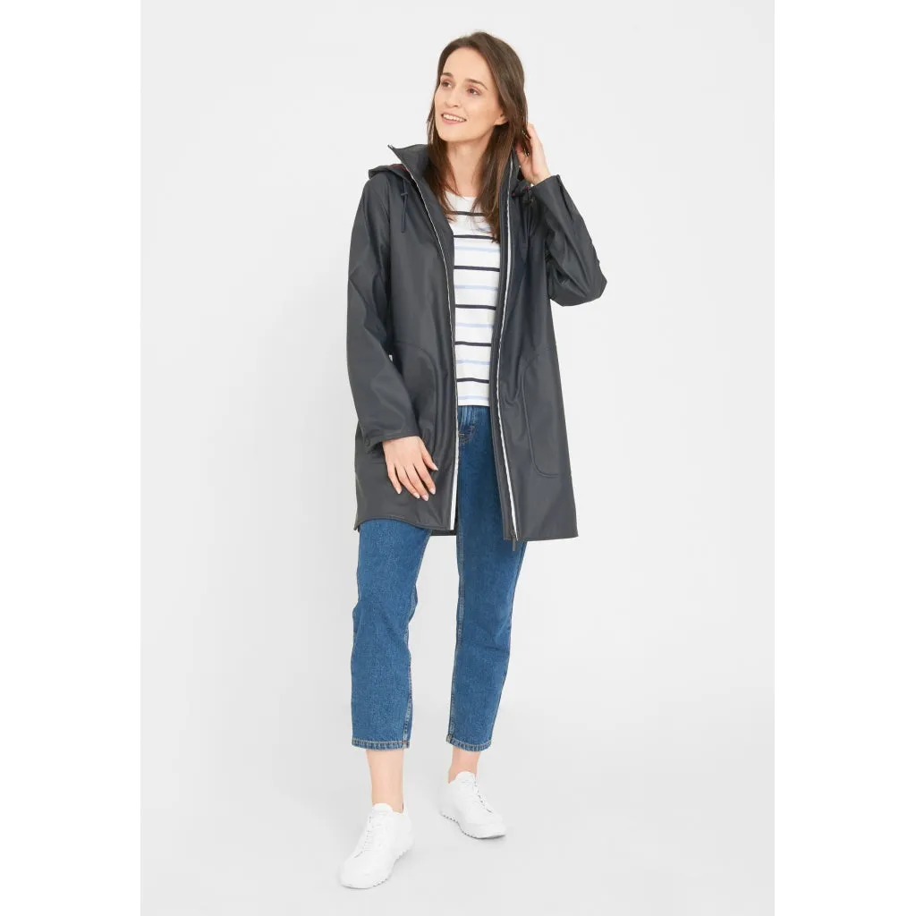 Silla PU Jacket - Navy