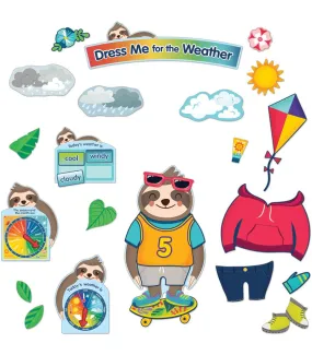 Sloth Dress Me for the Weather Bulletin Board Set Grade