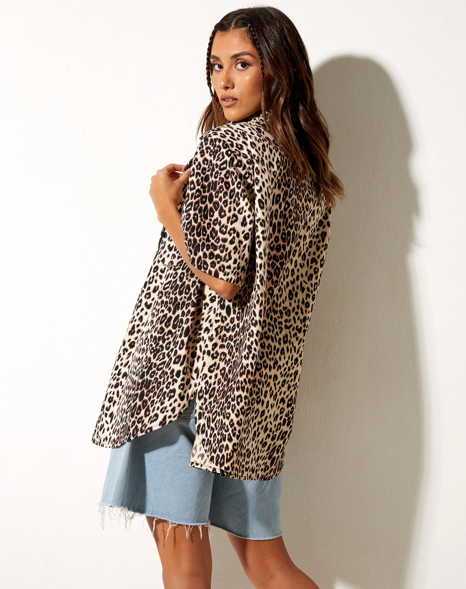 Smith Short Sleeve Shirt in True Leopard