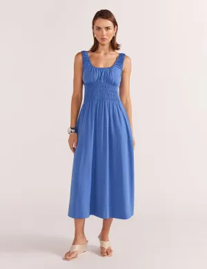 Staple the Label Demi Shirred Midi Dress