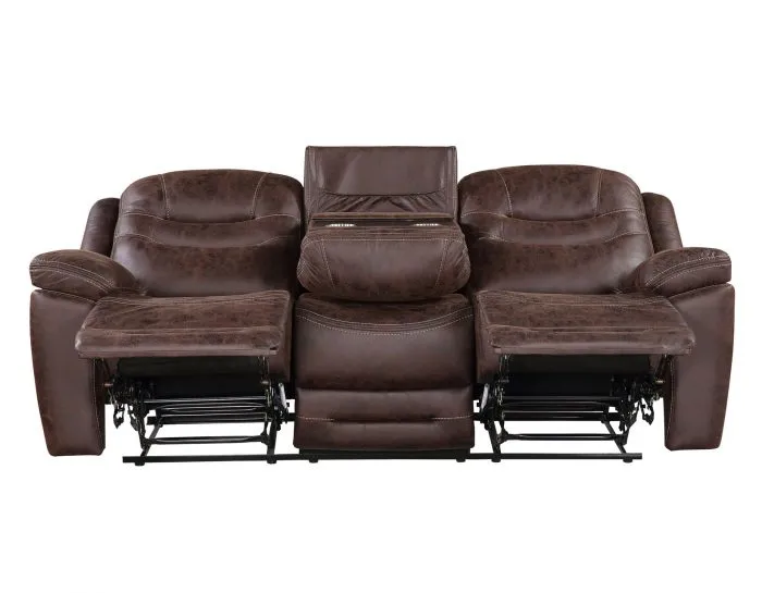 Stetson Manual Reclining Sofa w/Dropdown Table