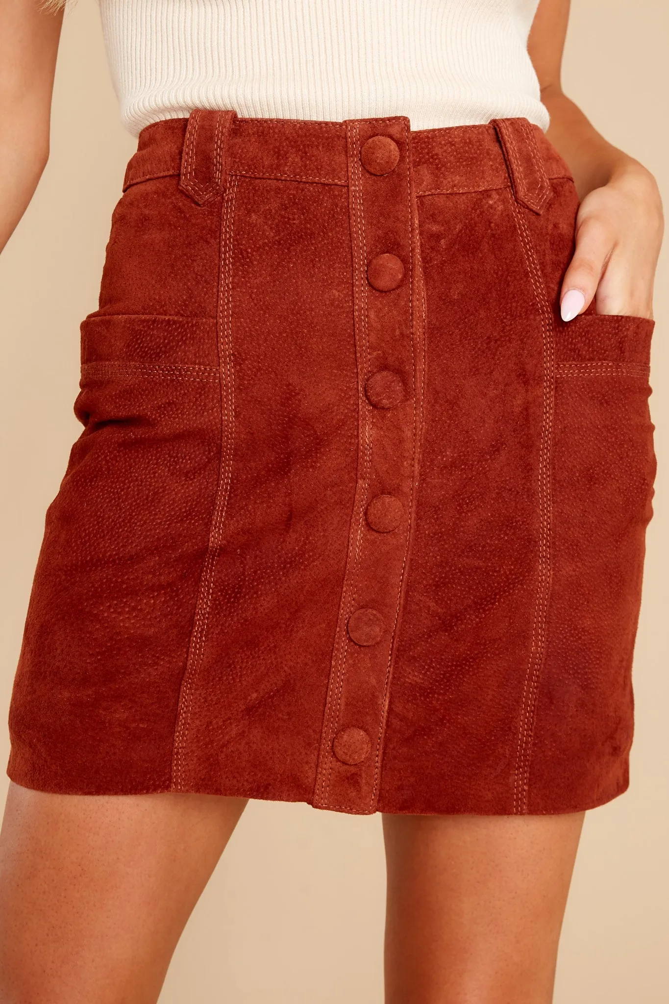 Sun Valley Suede Skirt