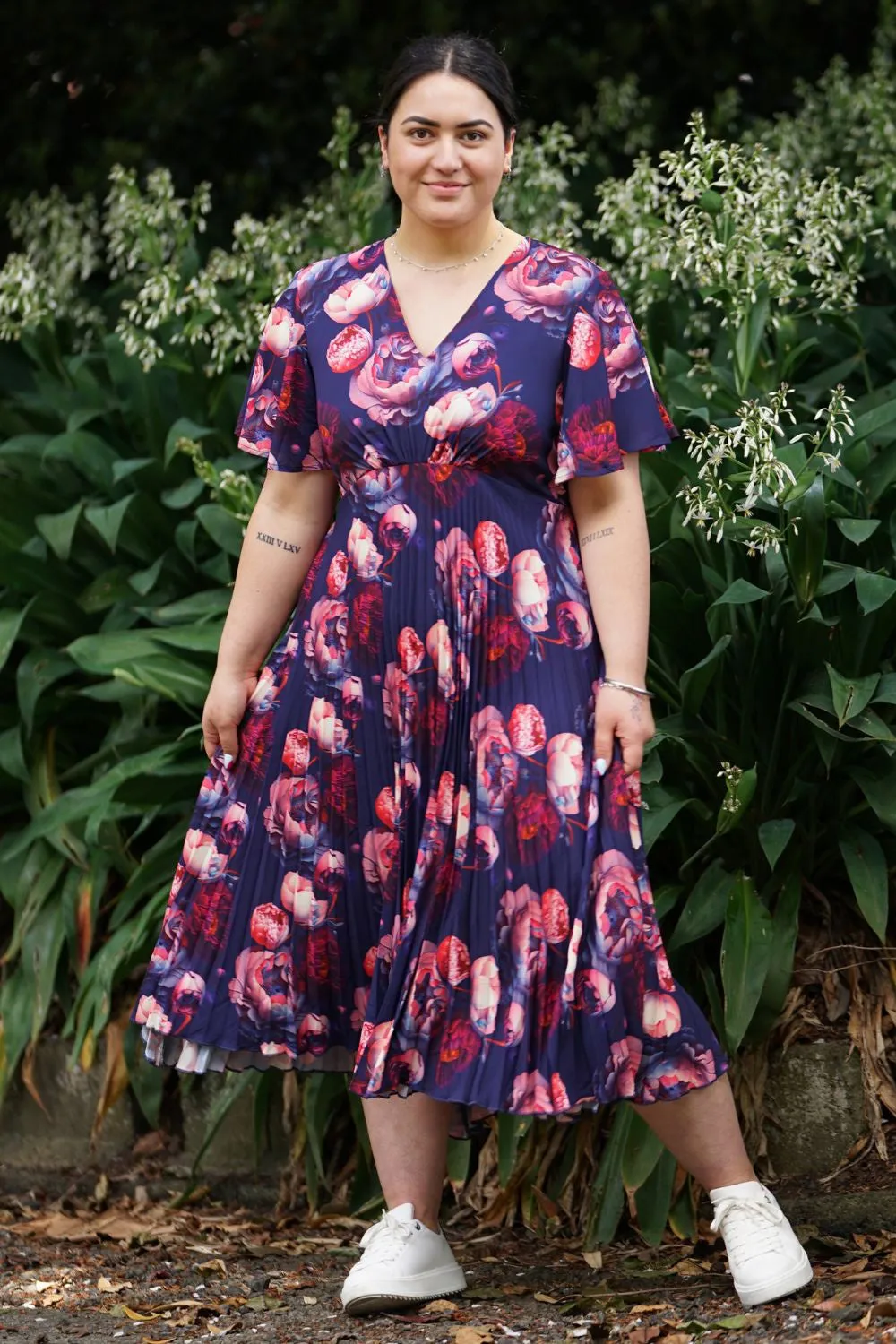 Talor Vivian Dress - Dream Floral Navy | SALE