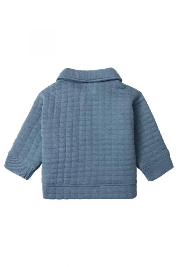 The Bladenboro Quilted Cardigan - Blue Fog - BABY