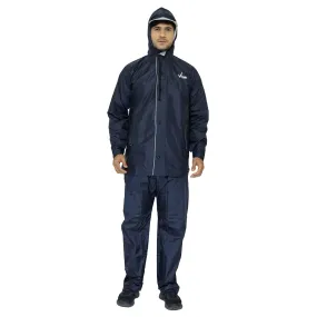 THE CLOWNFISH Viner Series Reversible Waterproof Double Layer Men's Raincoat (Navy Blue, XXXL-Size)