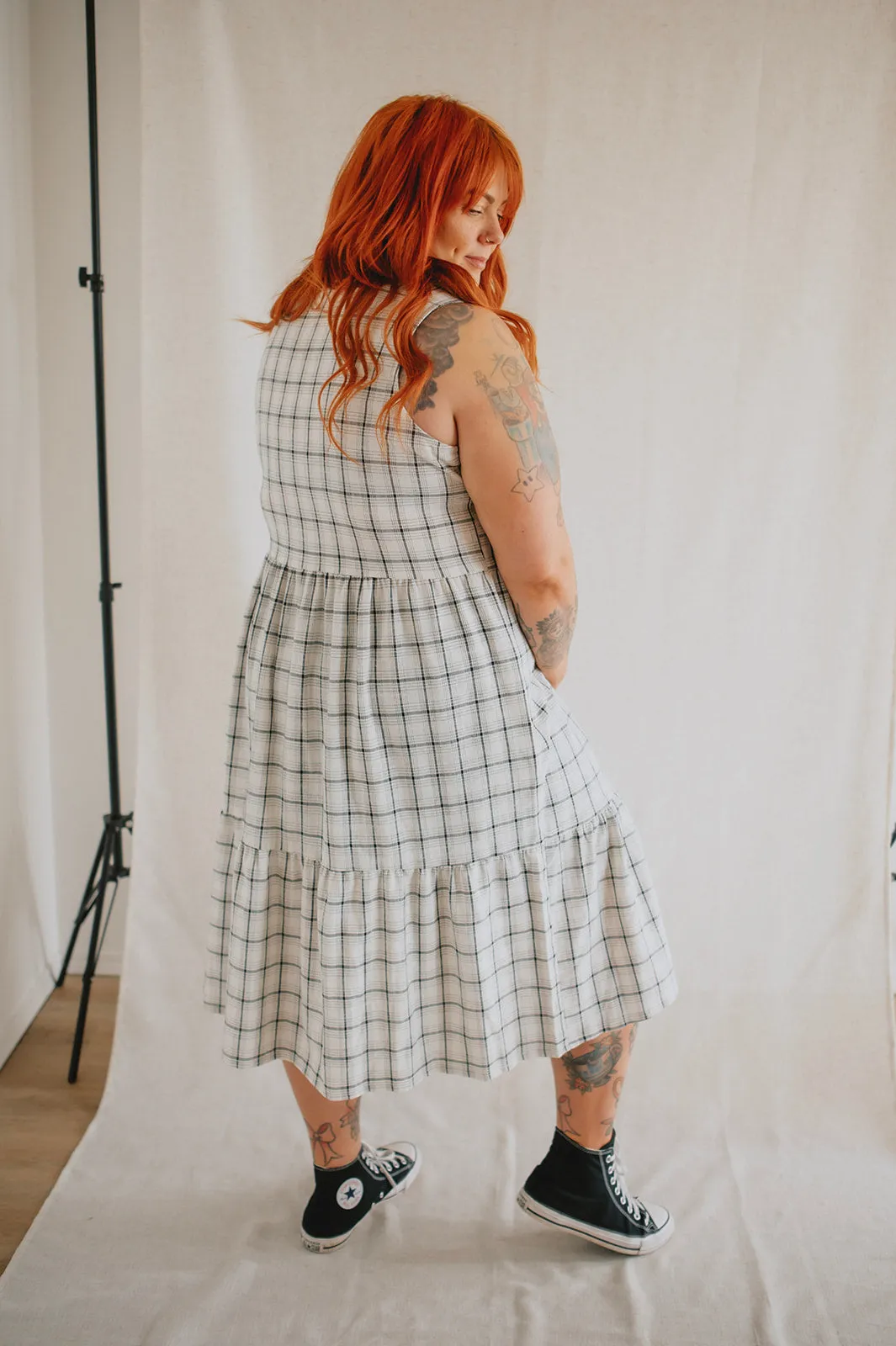 The Miles Plaid Midi Dress by NLT - PLUS