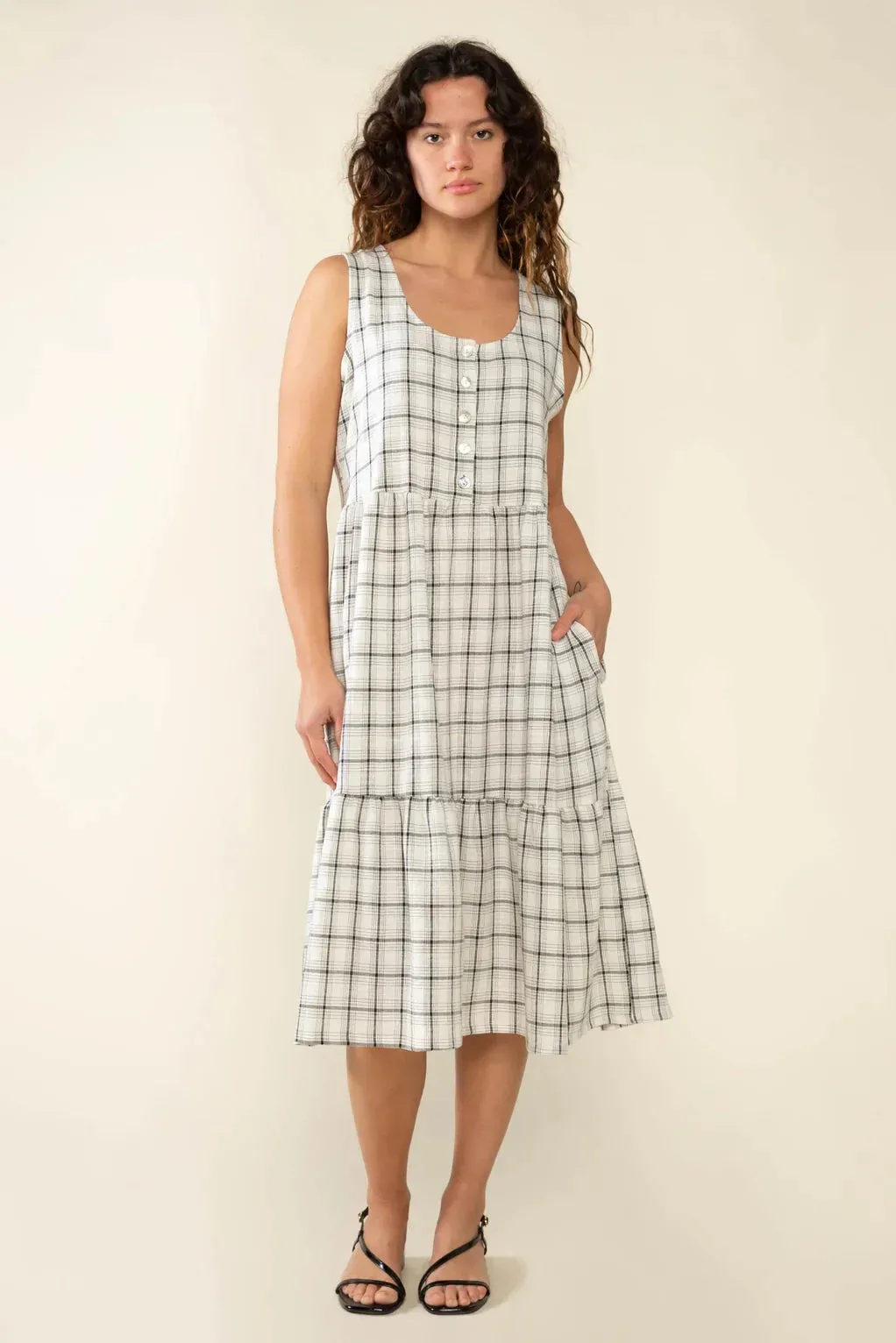 The Miles Plaid Midi Dress by NLT - PLUS