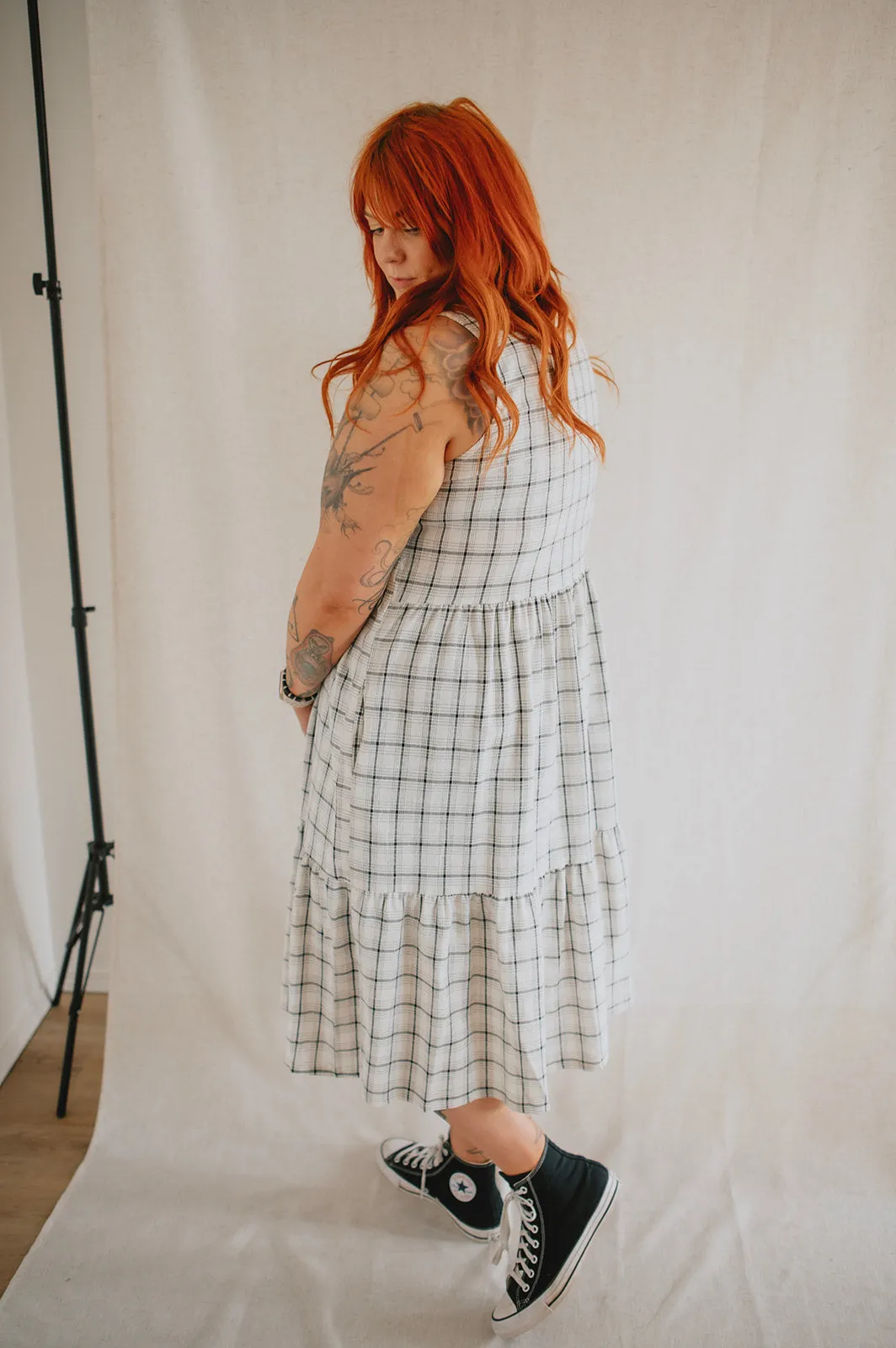 The Miles Plaid Midi Dress by NLT - PLUS