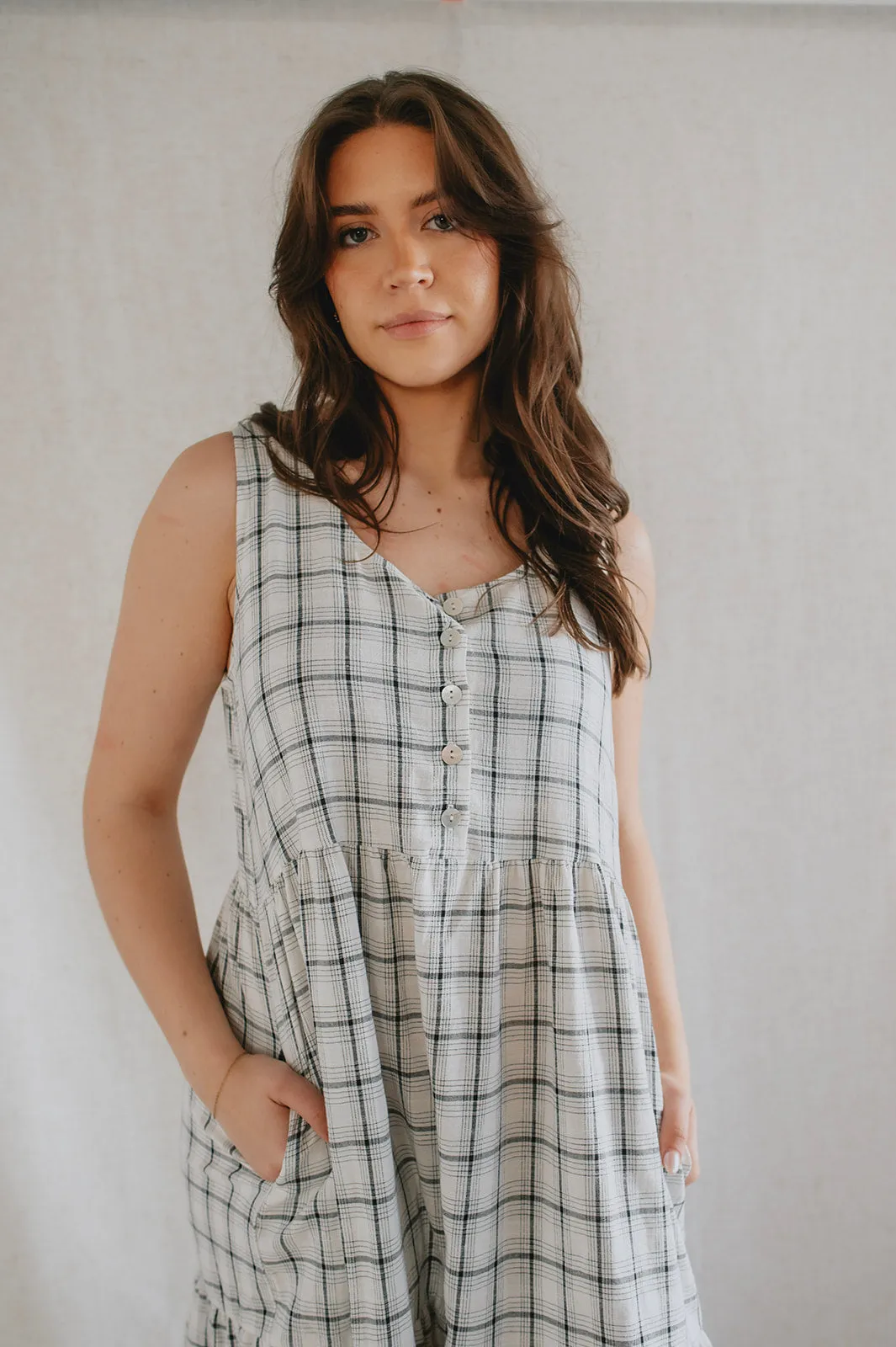 The Miles Plaid Midi Dress by NLT