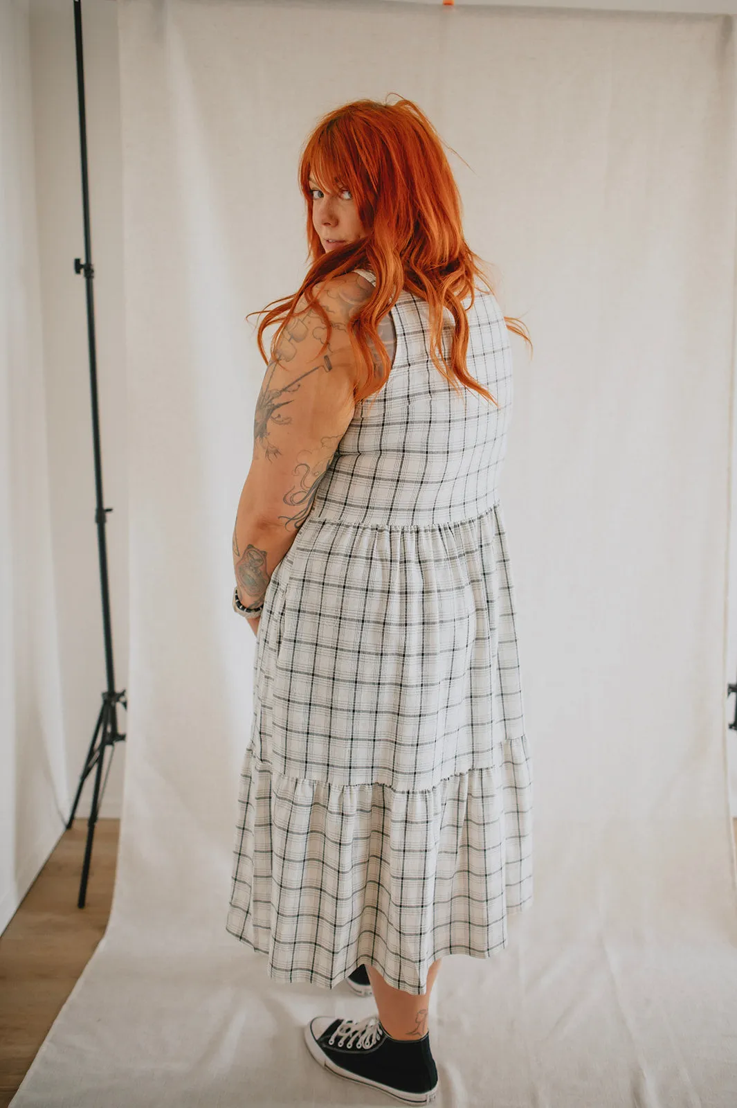 The Miles Plaid Midi Dress by NLT