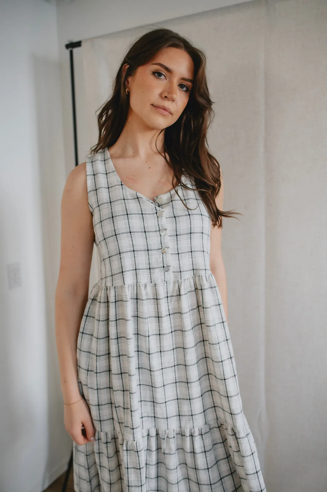 The Miles Plaid Midi Dress by NLT