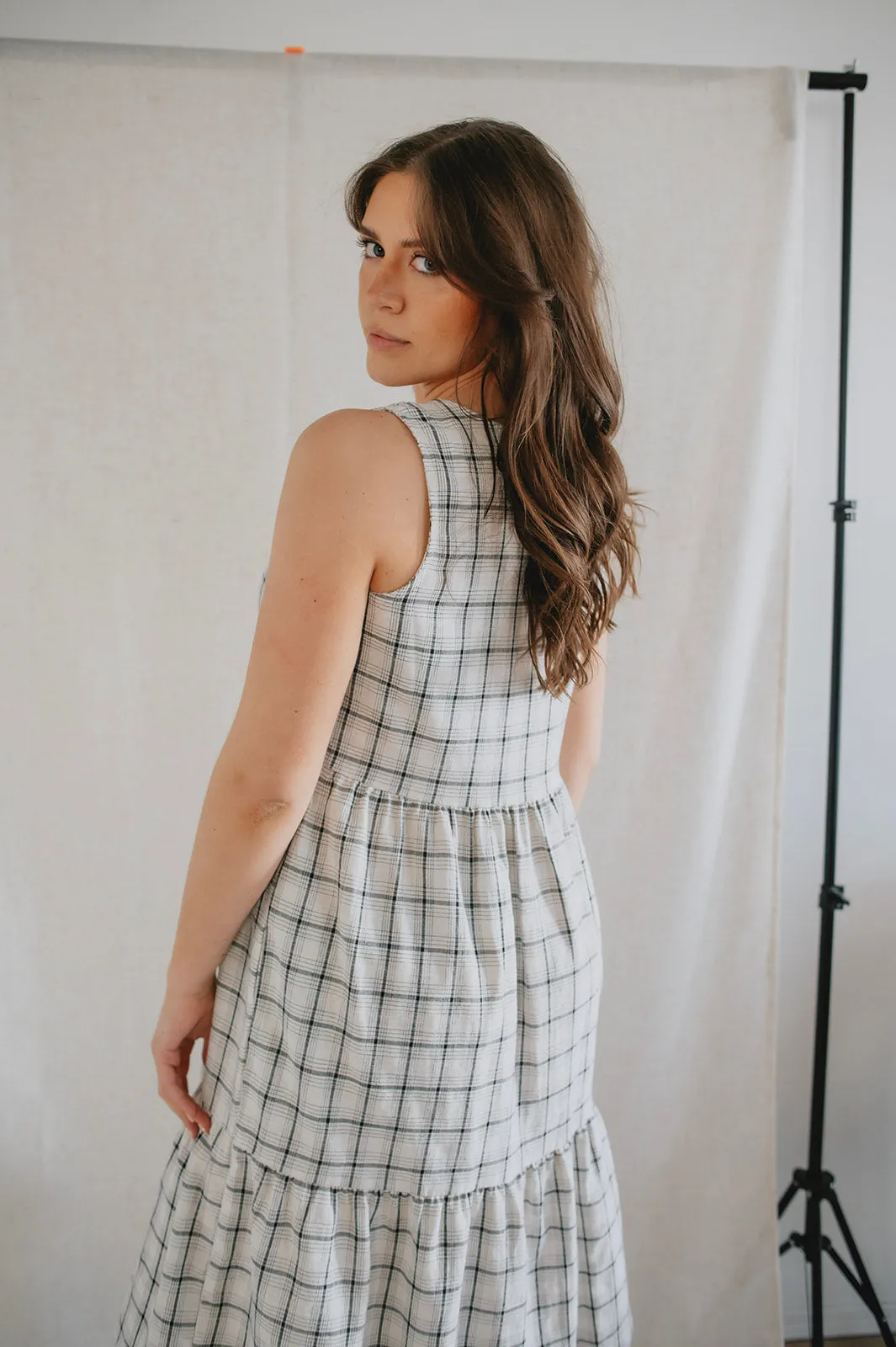 The Miles Plaid Midi Dress by NLT