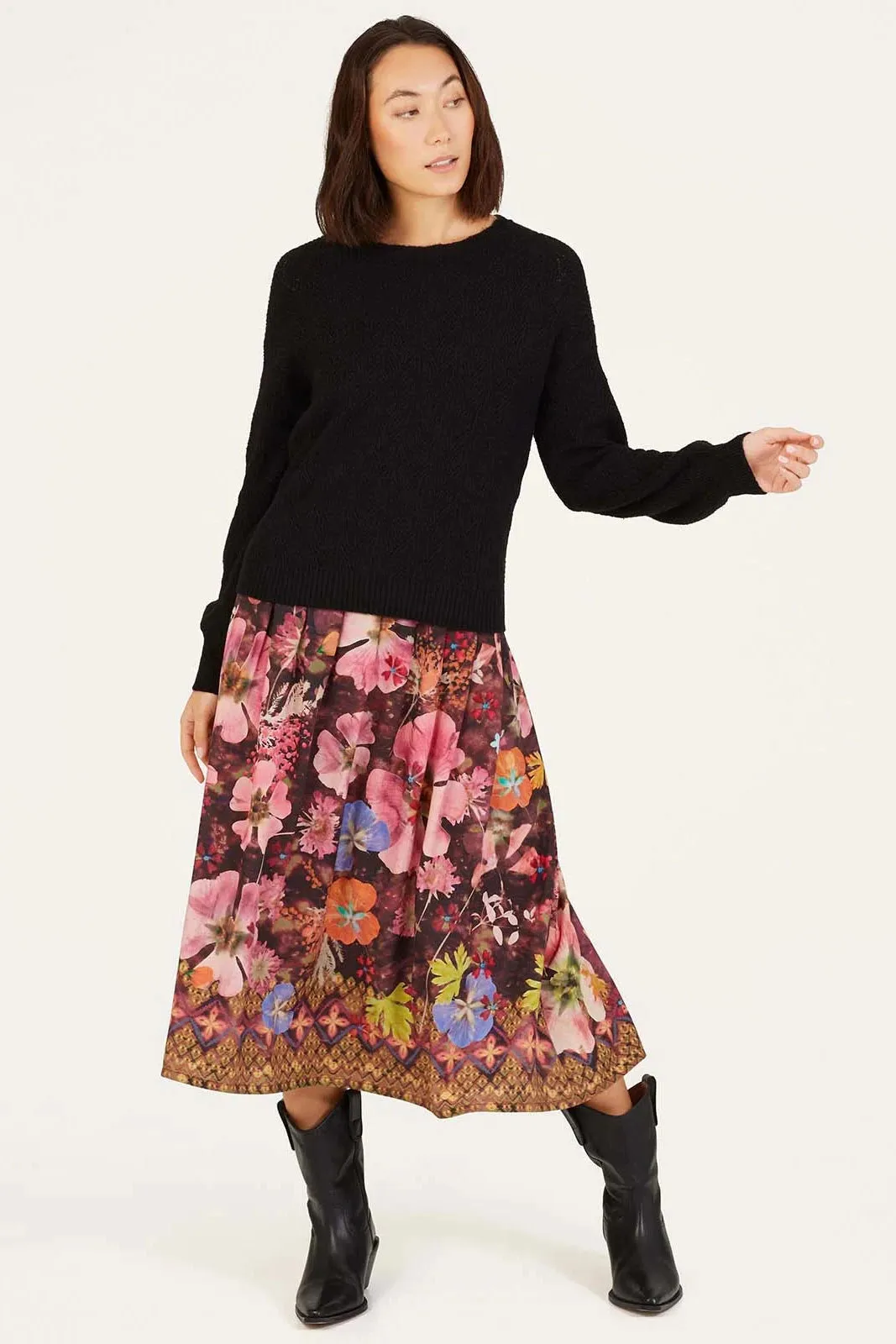 Thought Emelia Tencel™ Midi Skirt