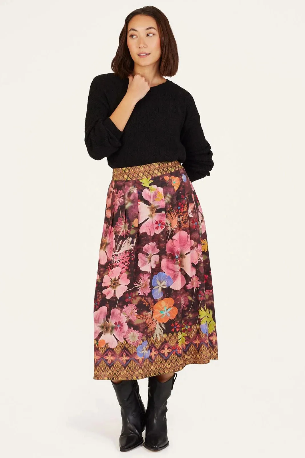 Thought Emelia Tencel™ Midi Skirt