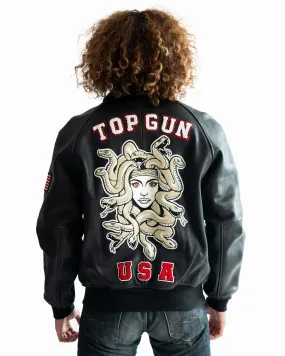 TOP GUN®  MEN'S MEDUSA LEATHER JACKET