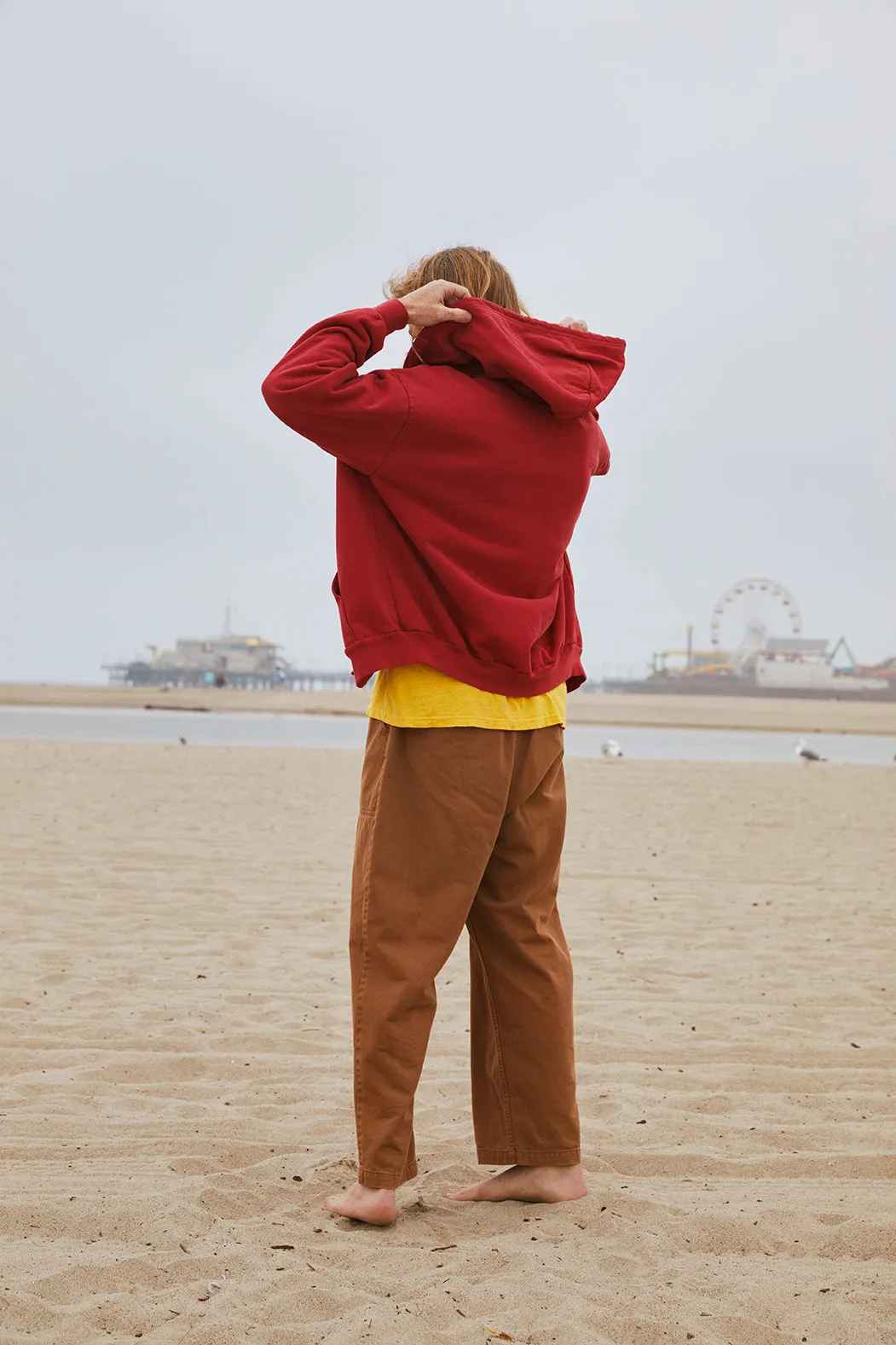 Trash Zip Hoodie - Runner Red