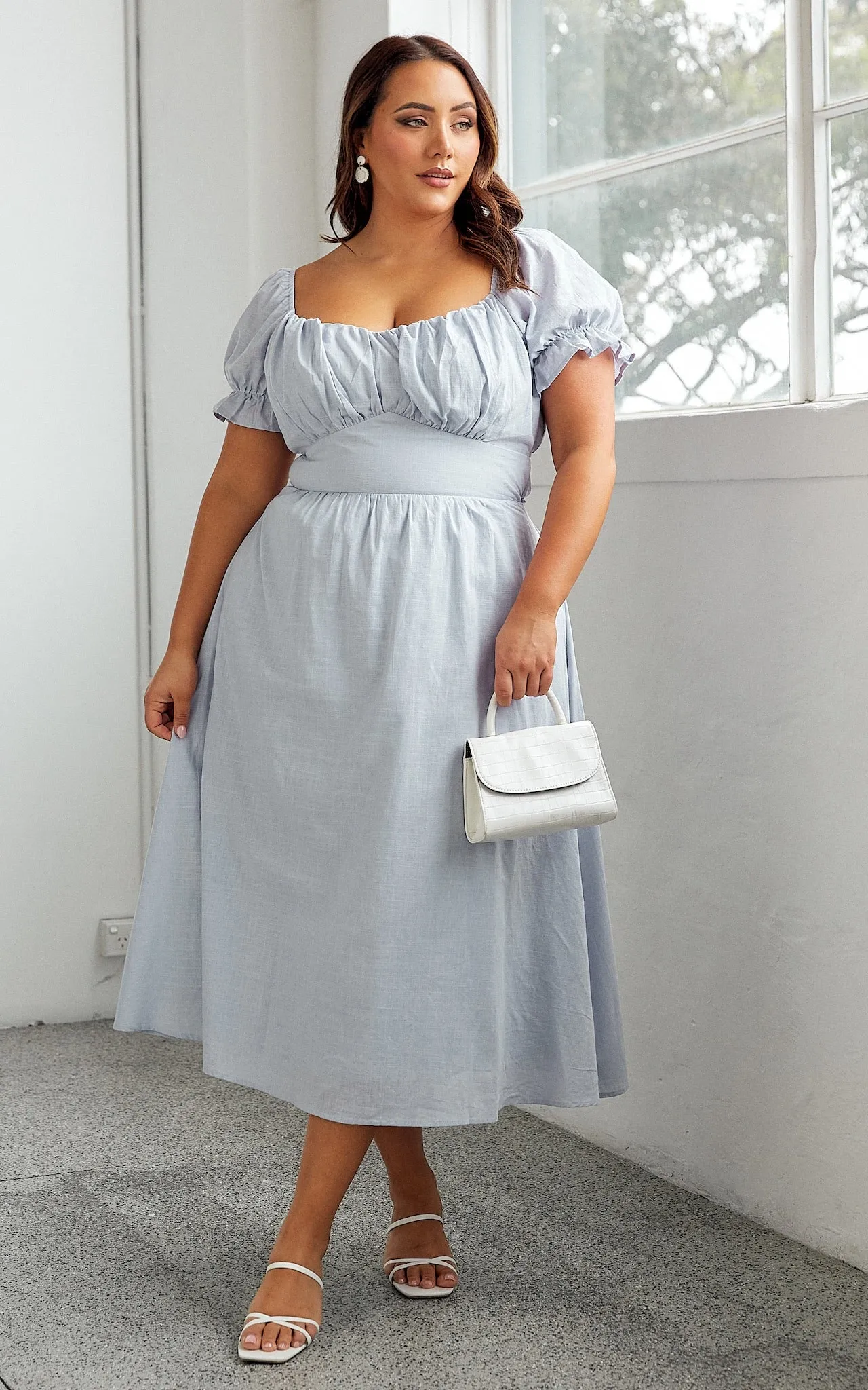 Truvy Dress - Dusty Blue