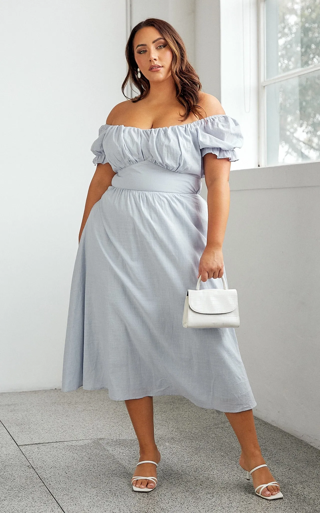 Truvy Dress - Dusty Blue