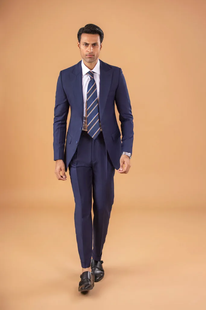 Two Piece Suit - Peak Lapel - Navy Blue