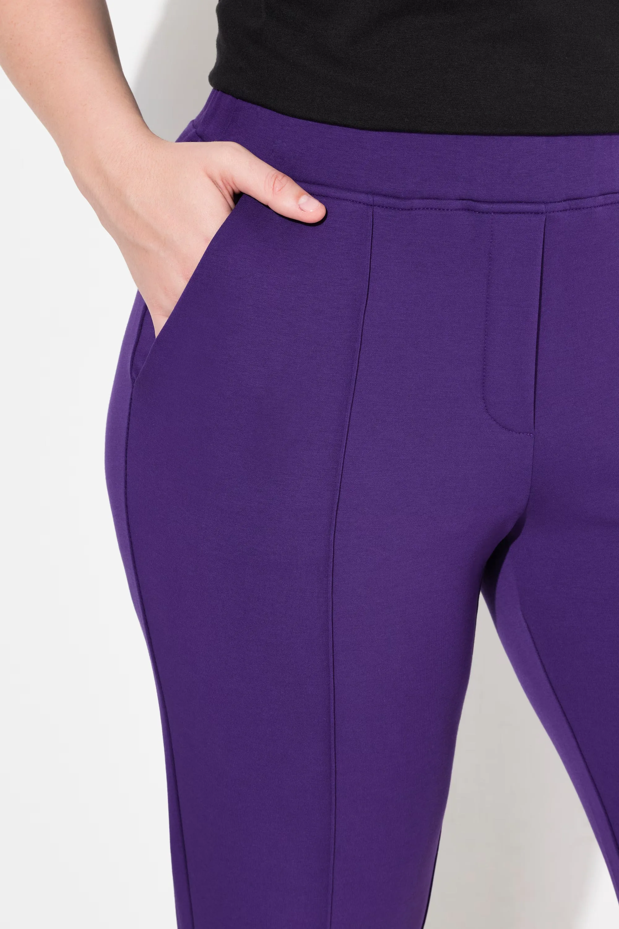 Ulla Popken Trousers in Purple