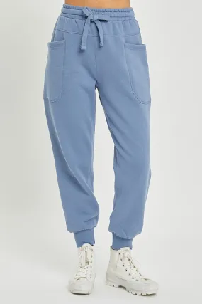 Ultra Soft Blue Relaxed Joggers