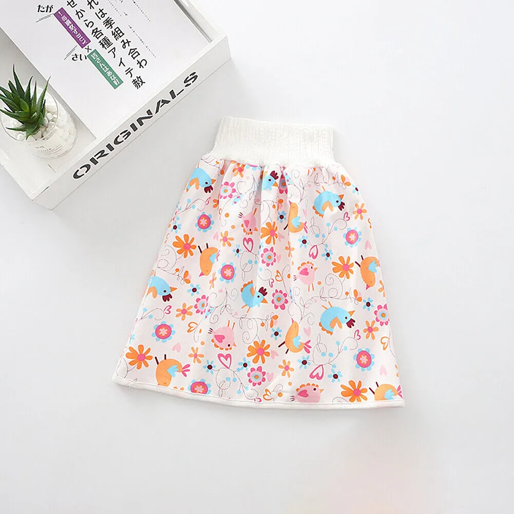 US Waterproof Cotton Training Pants Cloth Diaper Skirts Baby Night Time Sleeping