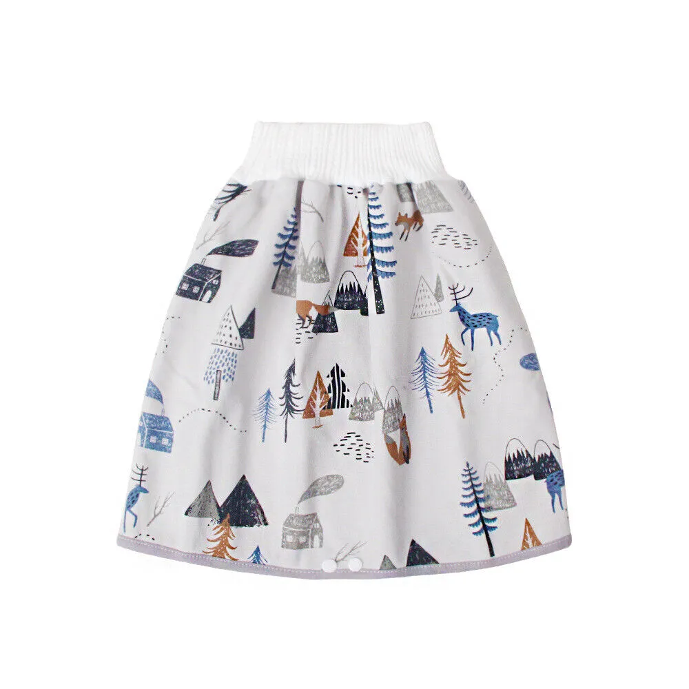 US Waterproof Cotton Training Pants Cloth Diaper Skirts Baby Night Time Sleeping