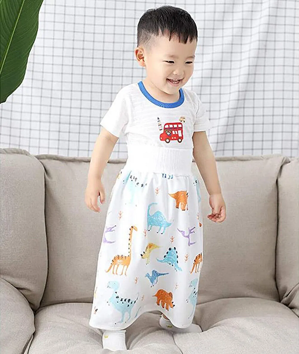 US Waterproof Cotton Training Pants Cloth Diaper Skirts Baby Night Time Sleeping