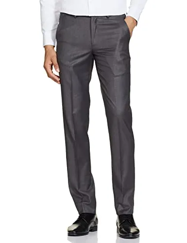 Van Heusen Men's Slim Pants (VHTFFSLB772621_Medium Grey_36)