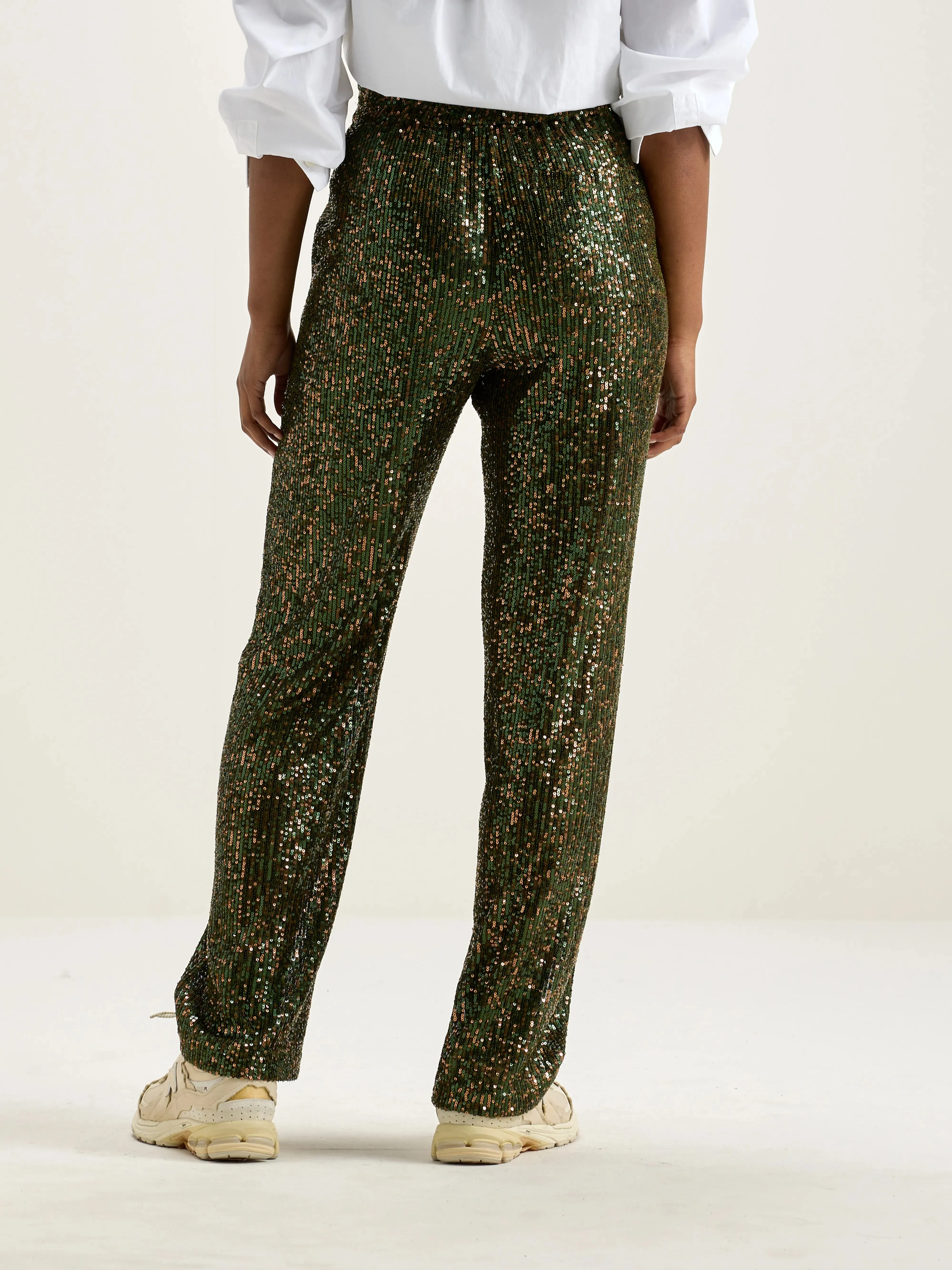 Vanda loose trousers (242 / W / MOSS)