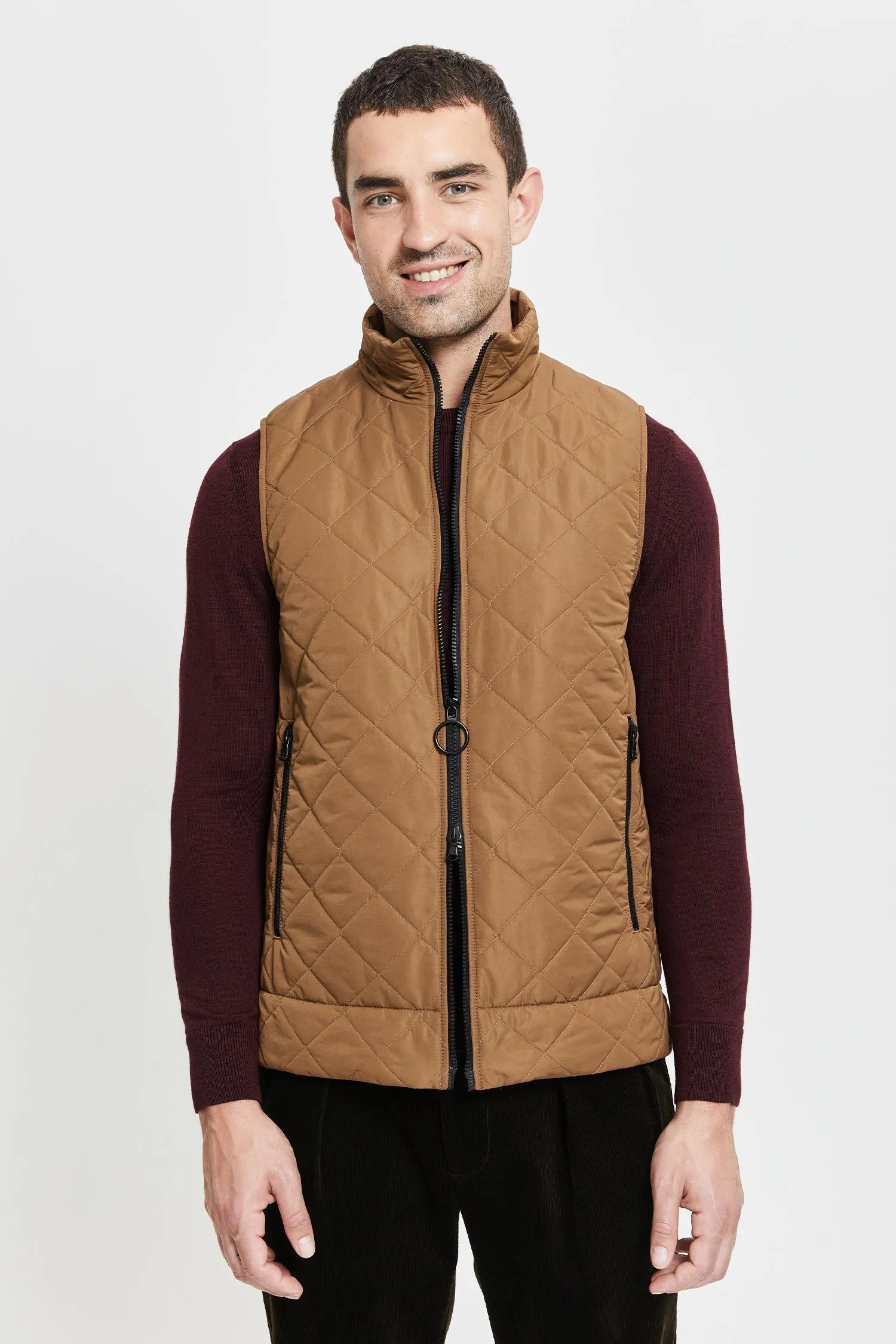 Veikko Water and Wind Repellent Quilted Vest Toffee