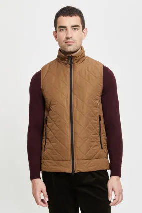 Veikko Water and Wind Repellent Quilted Vest Toffee