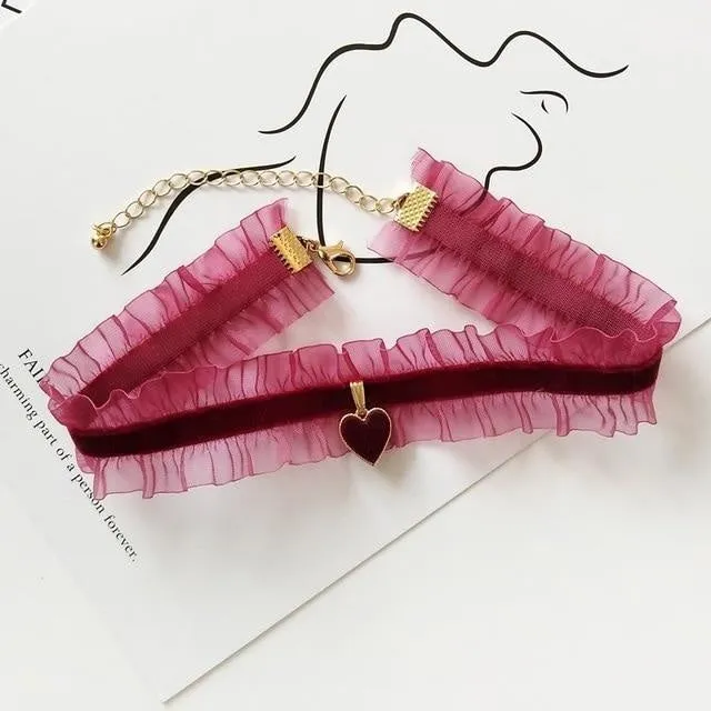 Velvet Sweetheart Choker