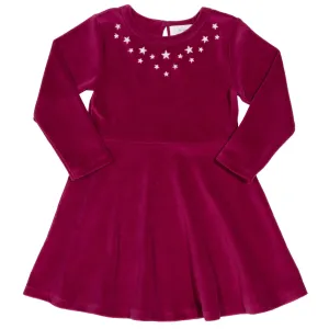 Velvety skater dress