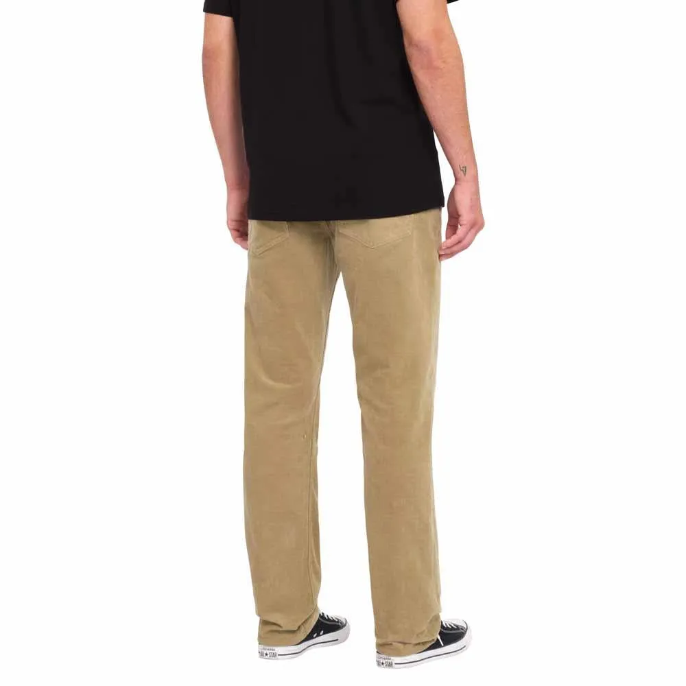 Volcom Solver 5 Pocket Cord Trousers Khaki