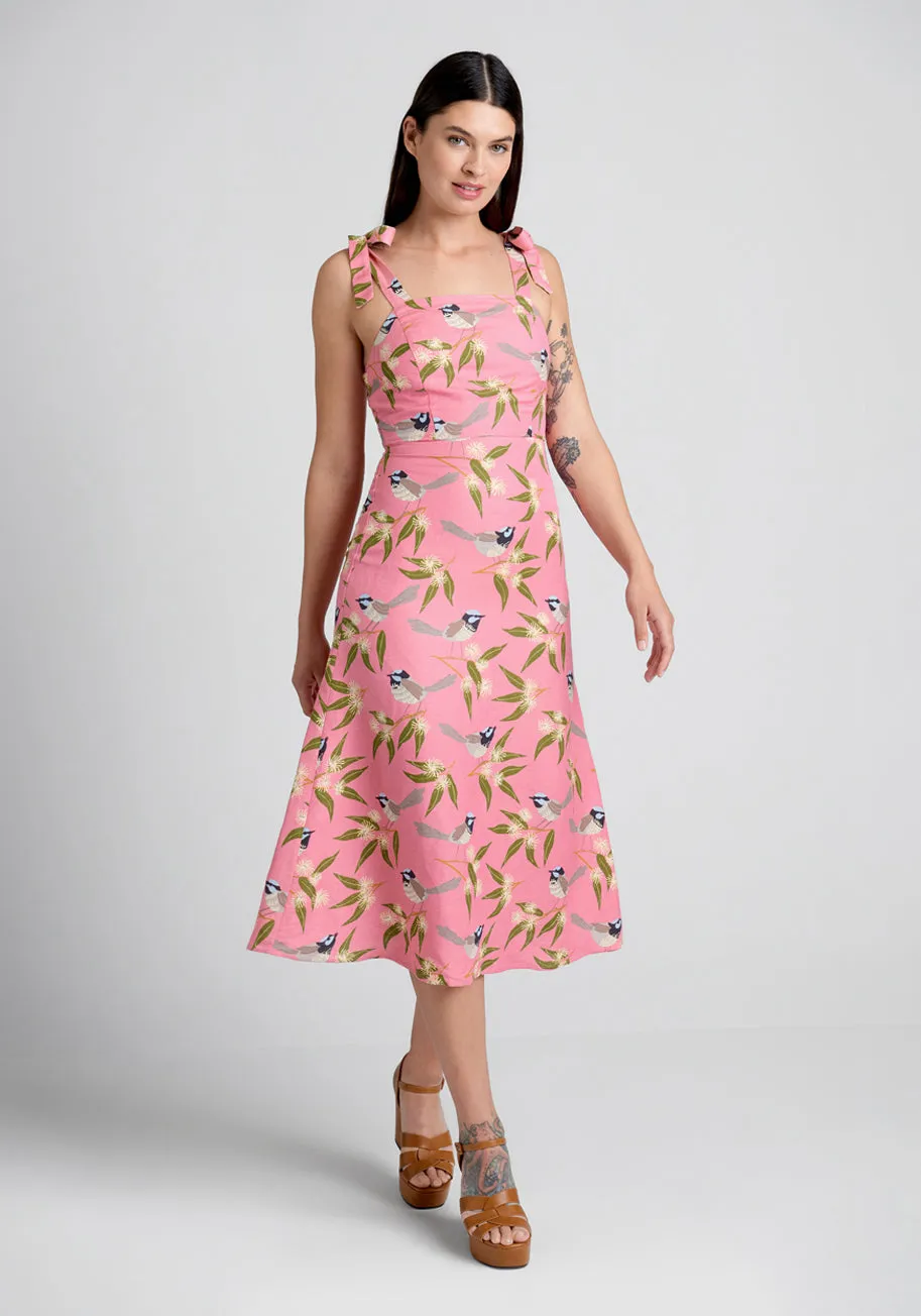 Way Back Wren Midi Dress