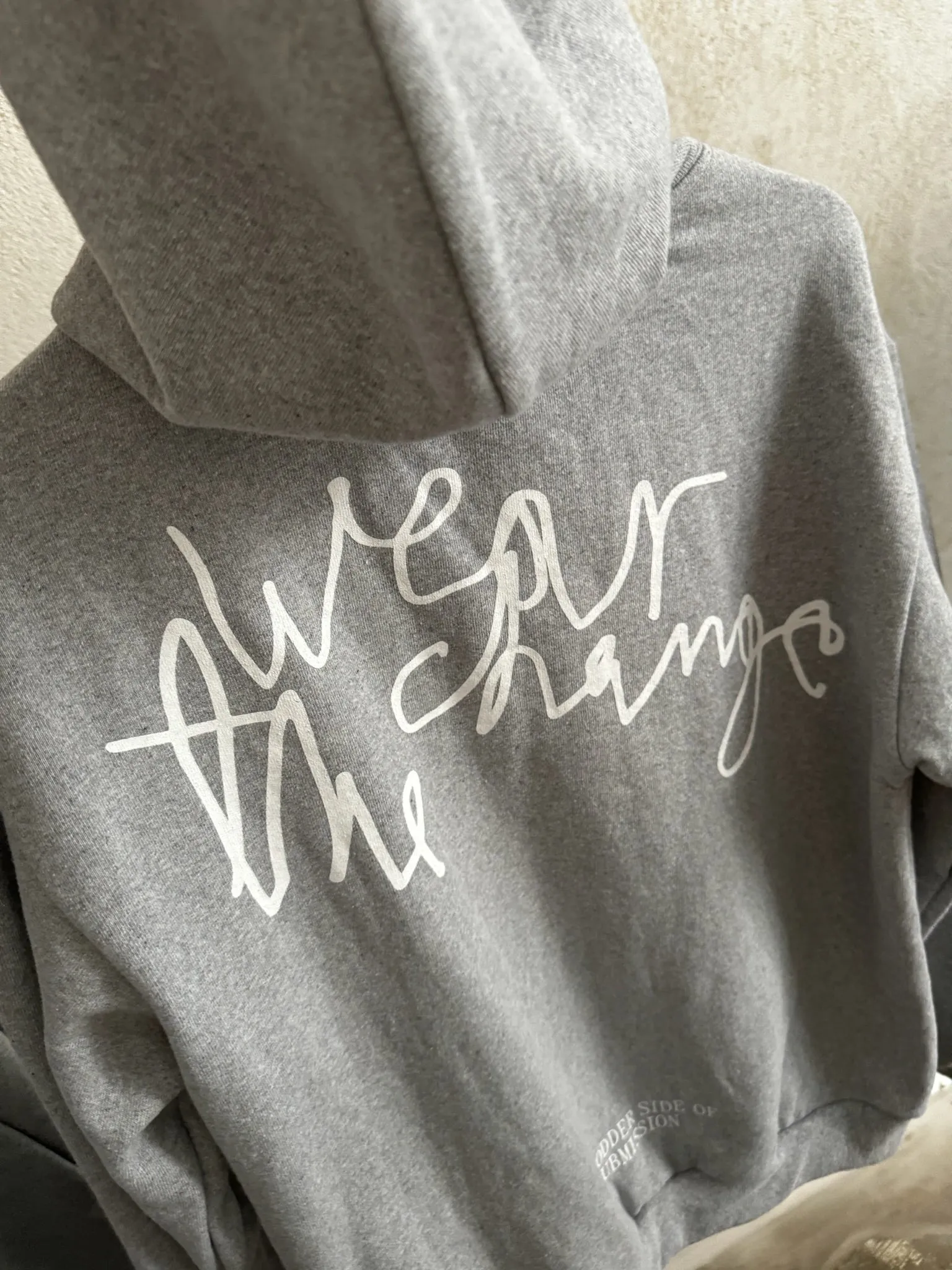 WEAR THE CHANGE HOODIE GREY