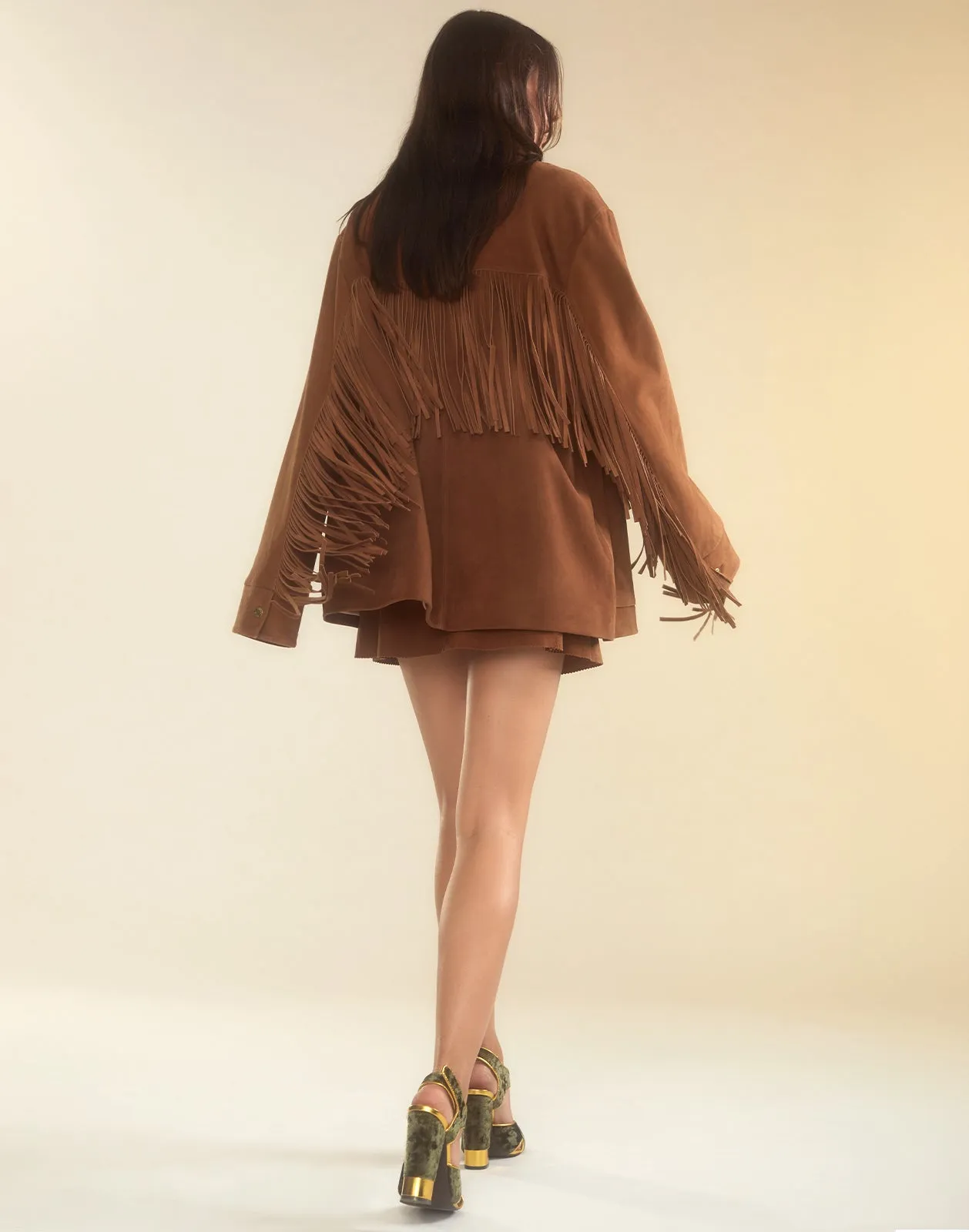 Westward Fringe Suede Jacket