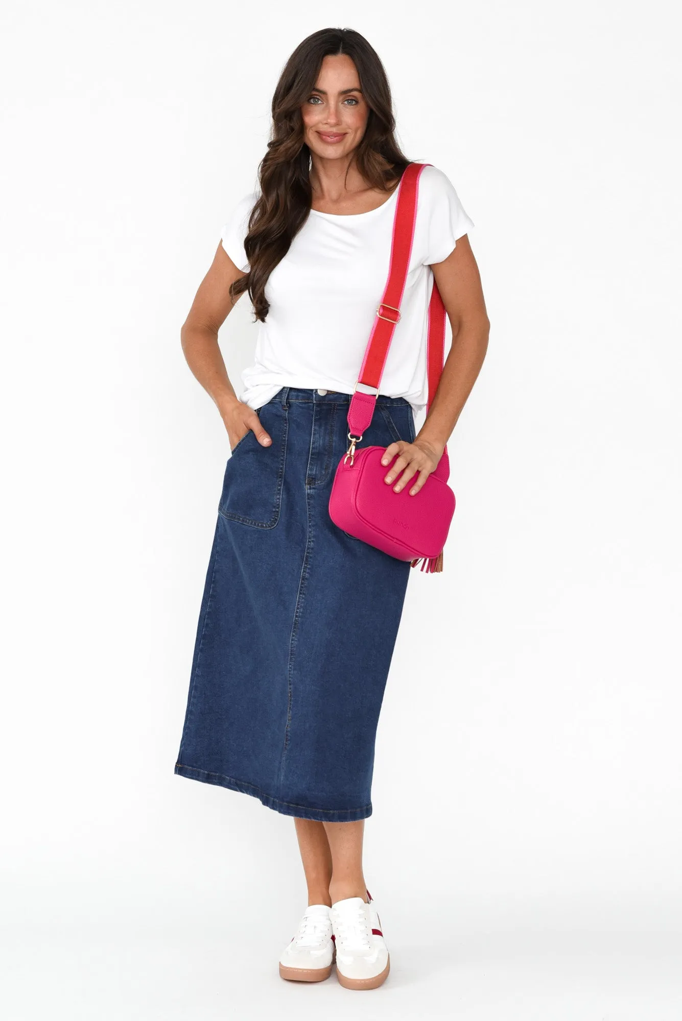 Winslow Blue Denim Midi Skirt