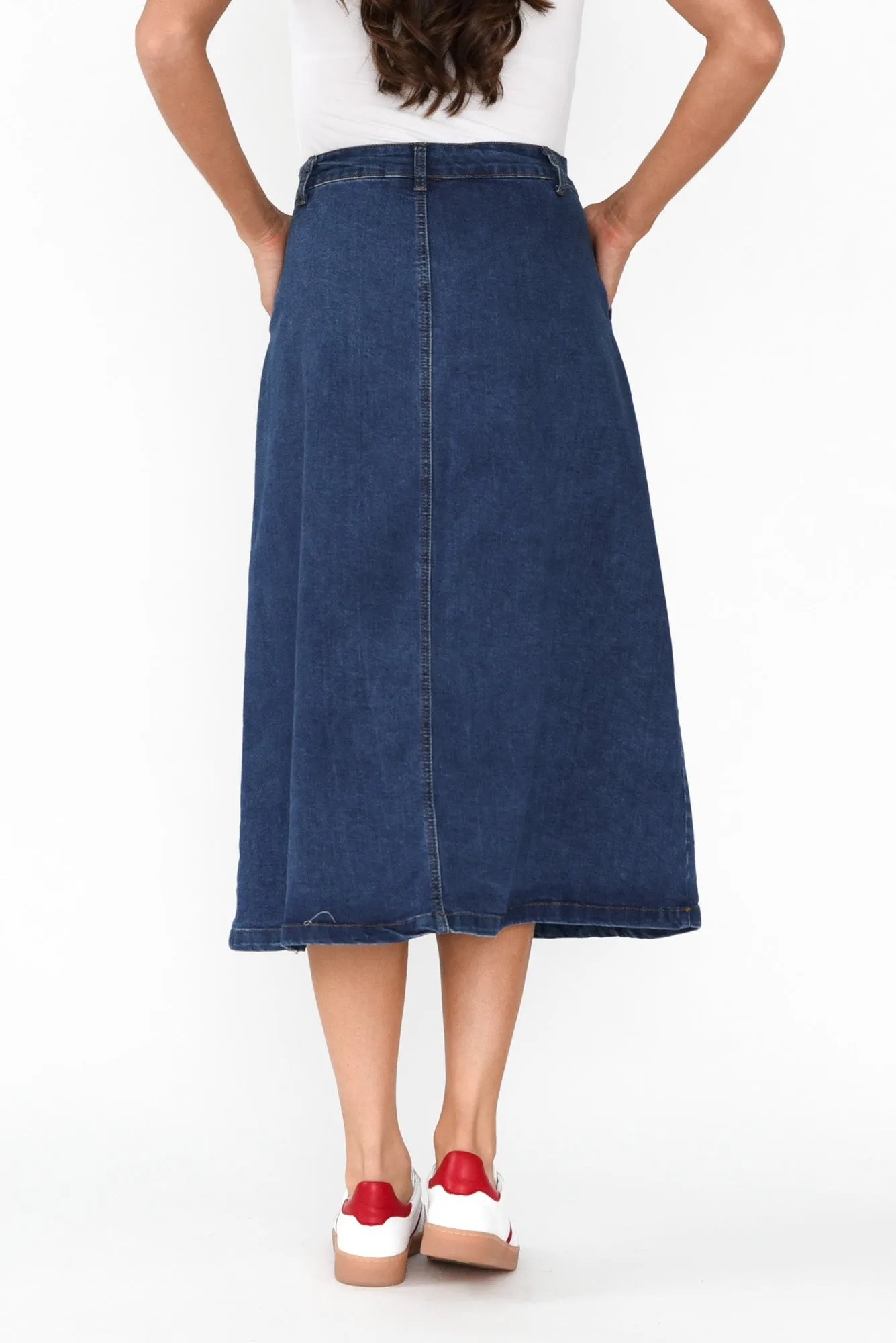 Winslow Blue Denim Midi Skirt