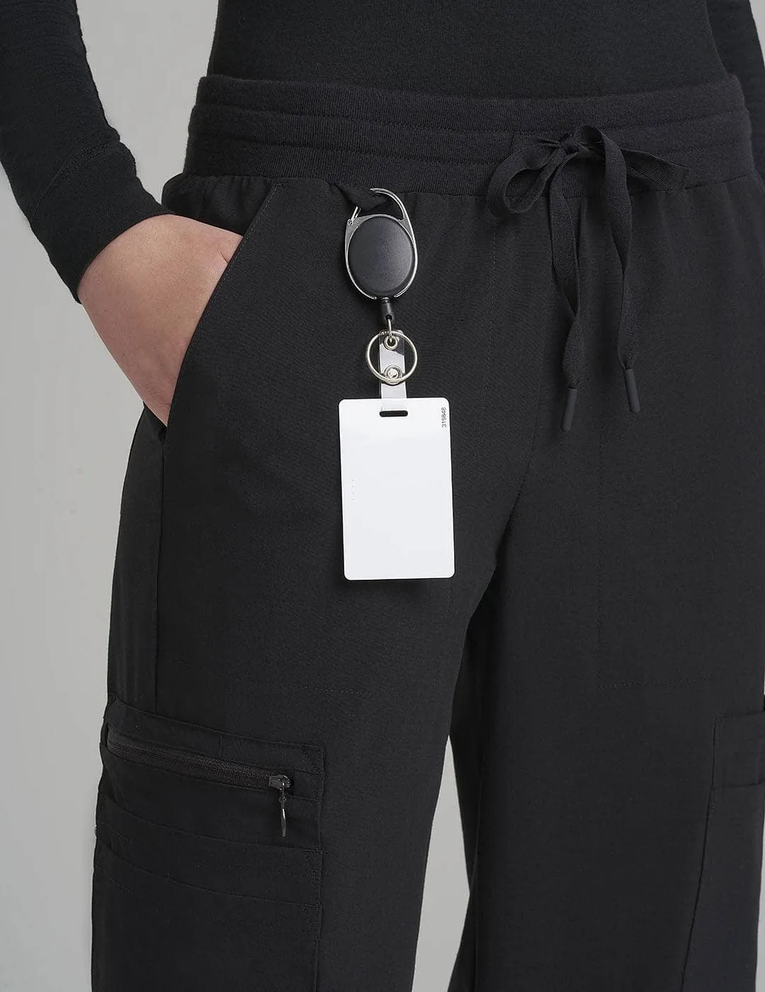 Womens 12-Pocket Scrub Jogger Pants